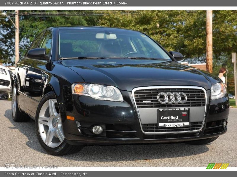 Phantom Black Pearl Effect / Ebony 2007 Audi A4 2.0T quattro Sedan