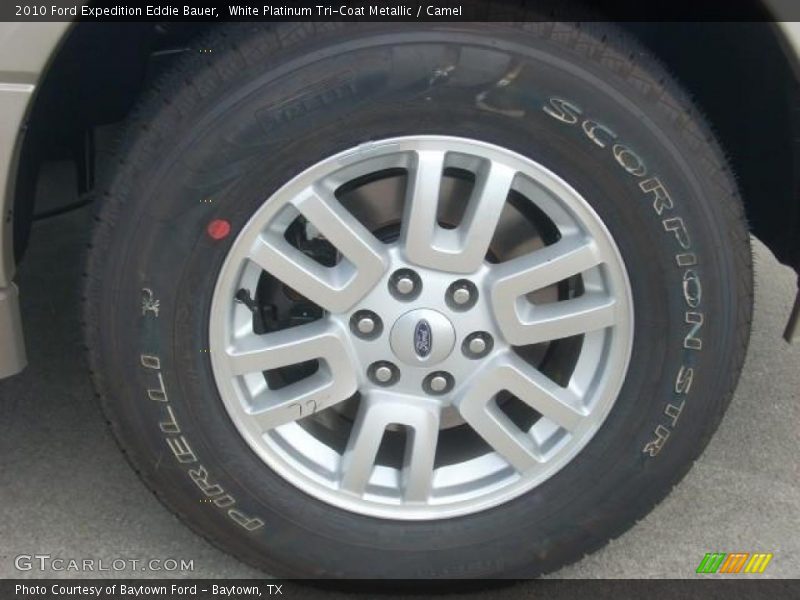 White Platinum Tri-Coat Metallic / Camel 2010 Ford Expedition Eddie Bauer