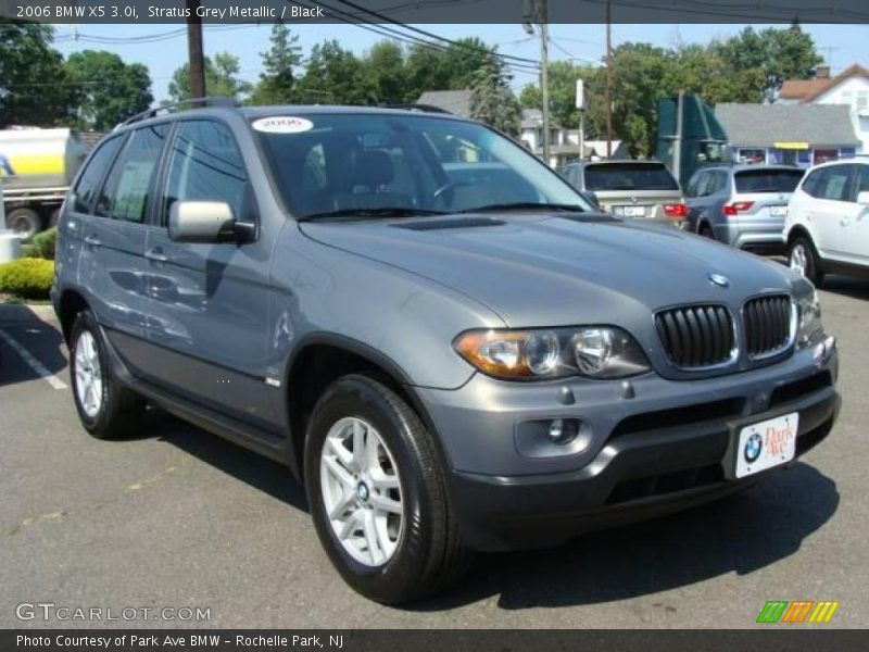 Stratus Grey Metallic / Black 2006 BMW X5 3.0i