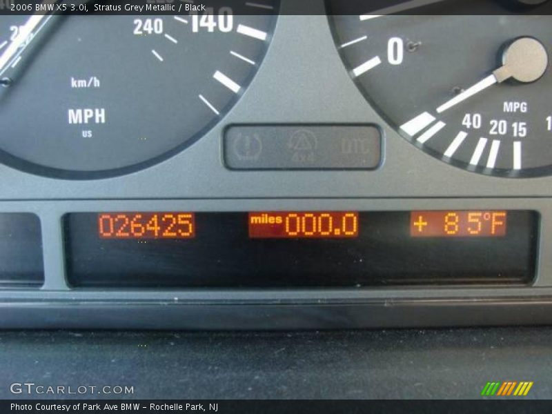Stratus Grey Metallic / Black 2006 BMW X5 3.0i