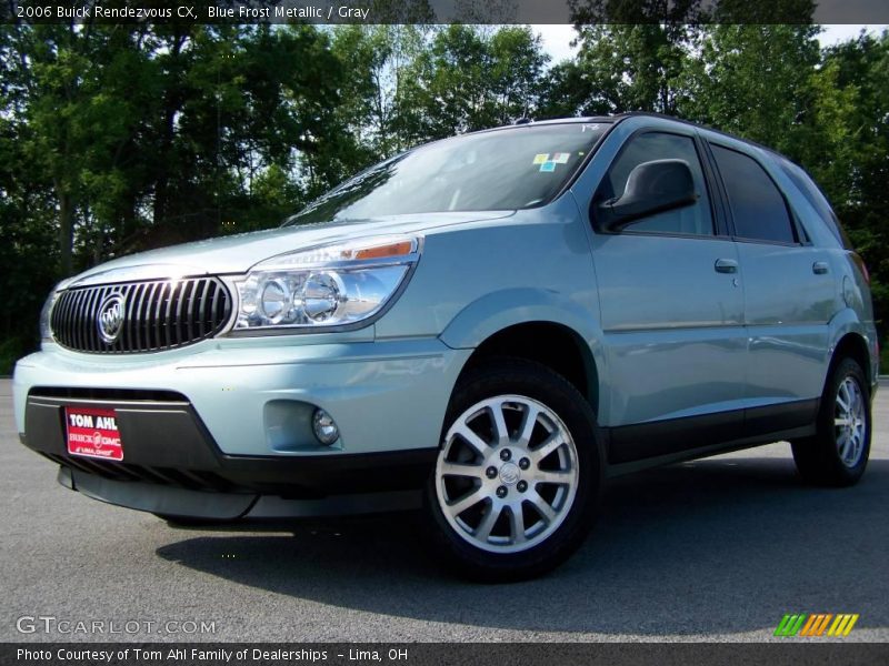 Blue Frost Metallic / Gray 2006 Buick Rendezvous CX