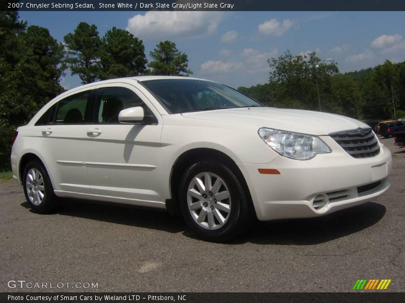 Stone White / Dark Slate Gray/Light Slate Gray 2007 Chrysler Sebring Sedan