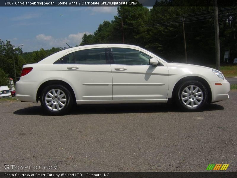 Stone White / Dark Slate Gray/Light Slate Gray 2007 Chrysler Sebring Sedan