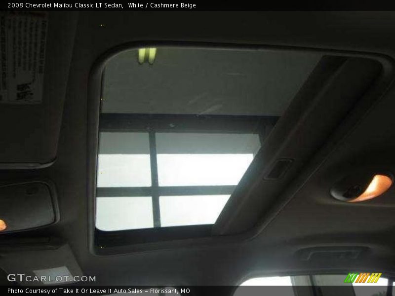 White / Cashmere Beige 2008 Chevrolet Malibu Classic LT Sedan