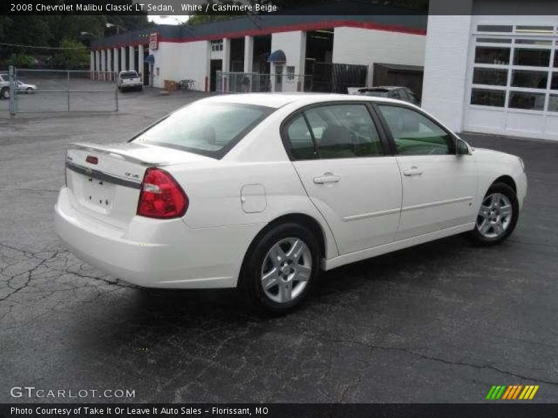 White / Cashmere Beige 2008 Chevrolet Malibu Classic LT Sedan