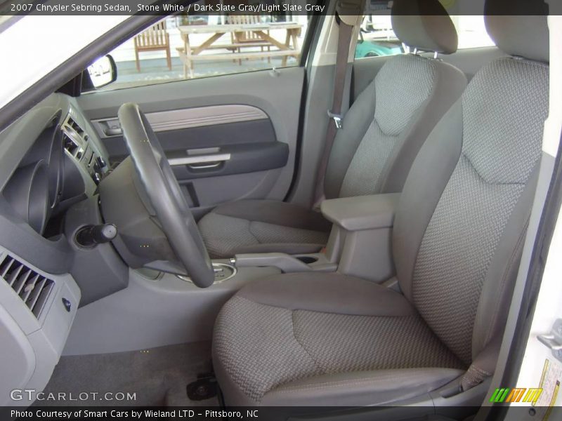 Stone White / Dark Slate Gray/Light Slate Gray 2007 Chrysler Sebring Sedan