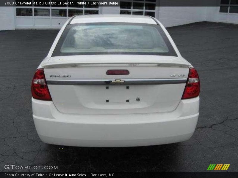 White / Cashmere Beige 2008 Chevrolet Malibu Classic LT Sedan
