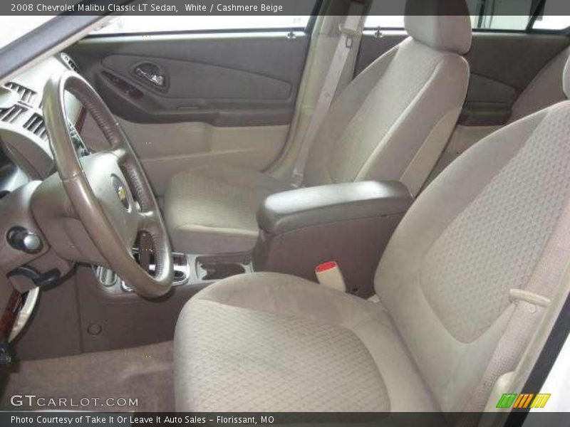 White / Cashmere Beige 2008 Chevrolet Malibu Classic LT Sedan