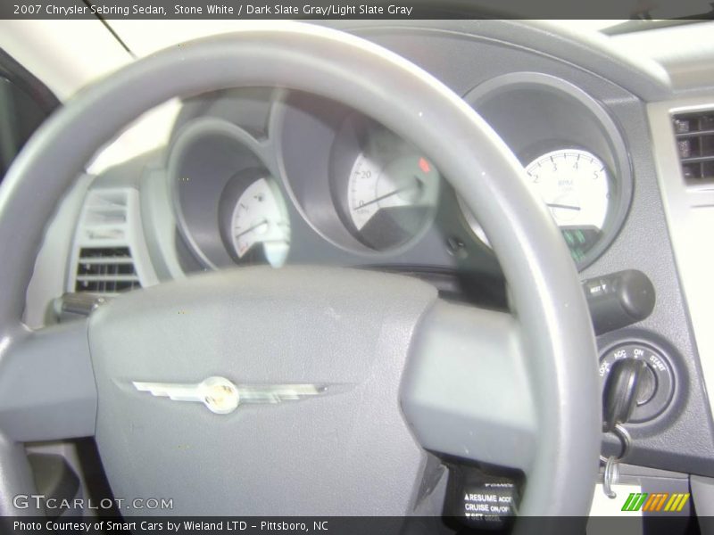 Stone White / Dark Slate Gray/Light Slate Gray 2007 Chrysler Sebring Sedan