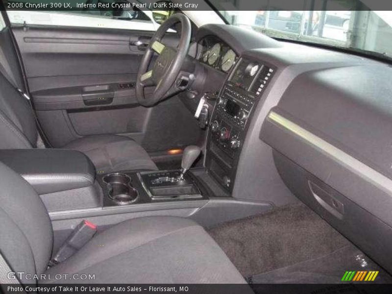 Inferno Red Crystal Pearl / Dark Slate Gray 2008 Chrysler 300 LX