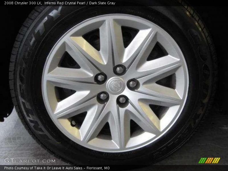 Inferno Red Crystal Pearl / Dark Slate Gray 2008 Chrysler 300 LX