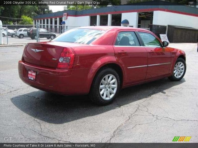 Inferno Red Crystal Pearl / Dark Slate Gray 2008 Chrysler 300 LX