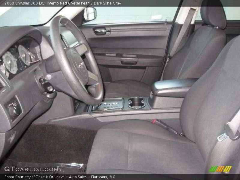 Inferno Red Crystal Pearl / Dark Slate Gray 2008 Chrysler 300 LX