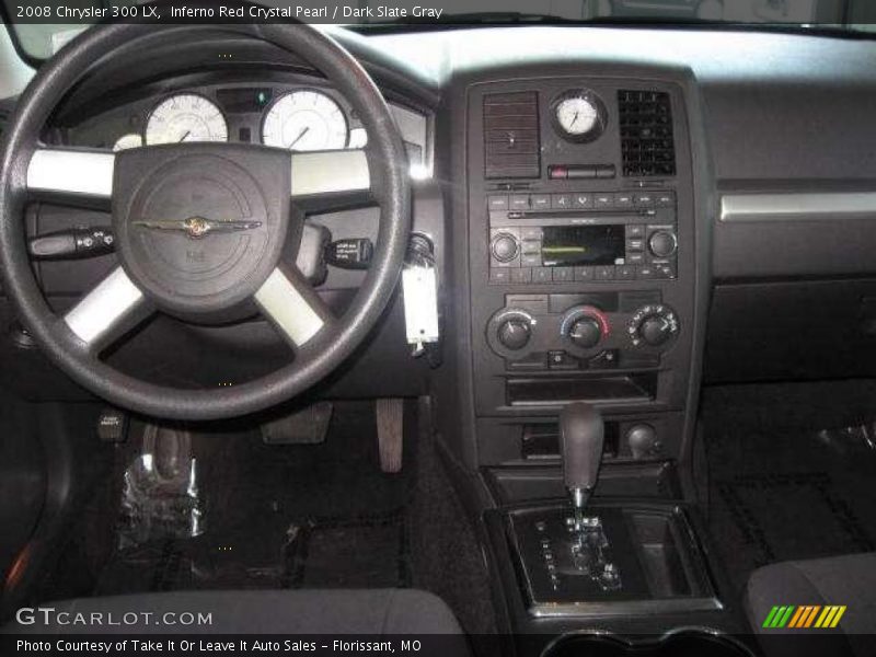 Inferno Red Crystal Pearl / Dark Slate Gray 2008 Chrysler 300 LX