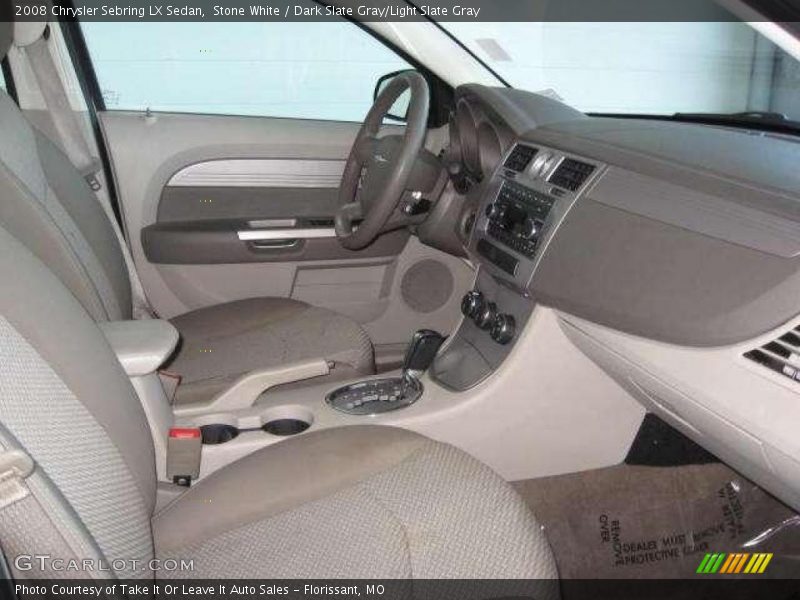 Stone White / Dark Slate Gray/Light Slate Gray 2008 Chrysler Sebring LX Sedan