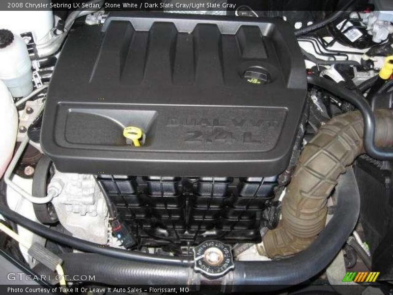 Stone White / Dark Slate Gray/Light Slate Gray 2008 Chrysler Sebring LX Sedan