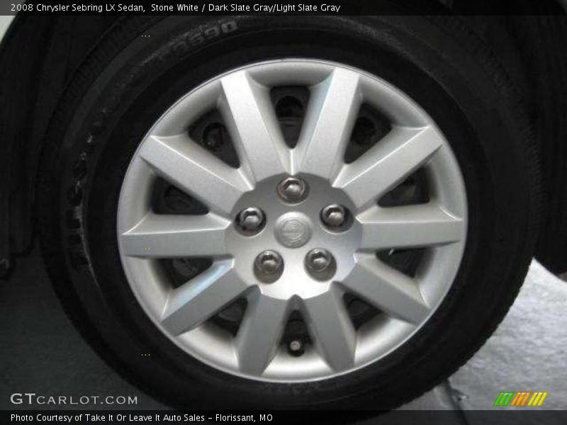 Stone White / Dark Slate Gray/Light Slate Gray 2008 Chrysler Sebring LX Sedan
