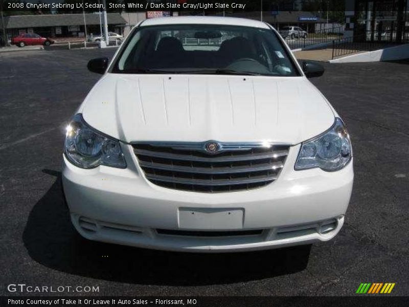 Stone White / Dark Slate Gray/Light Slate Gray 2008 Chrysler Sebring LX Sedan