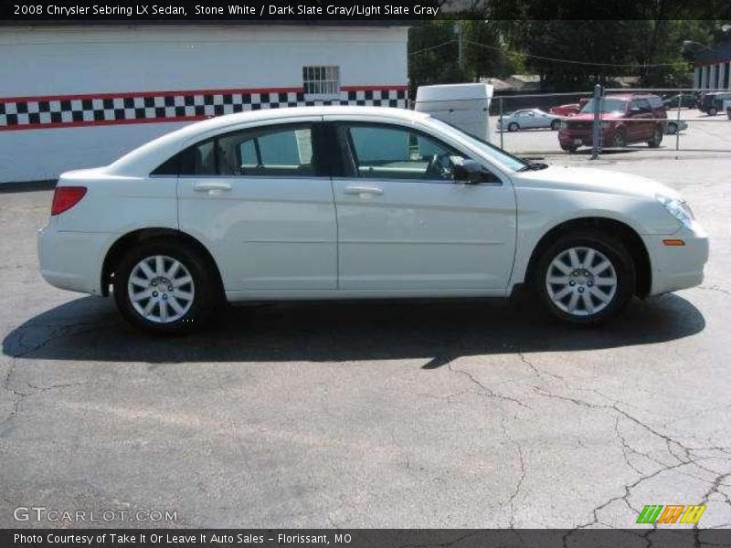 Stone White / Dark Slate Gray/Light Slate Gray 2008 Chrysler Sebring LX Sedan