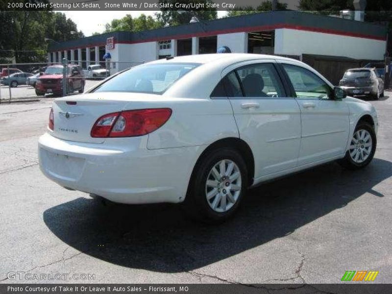 Stone White / Dark Slate Gray/Light Slate Gray 2008 Chrysler Sebring LX Sedan