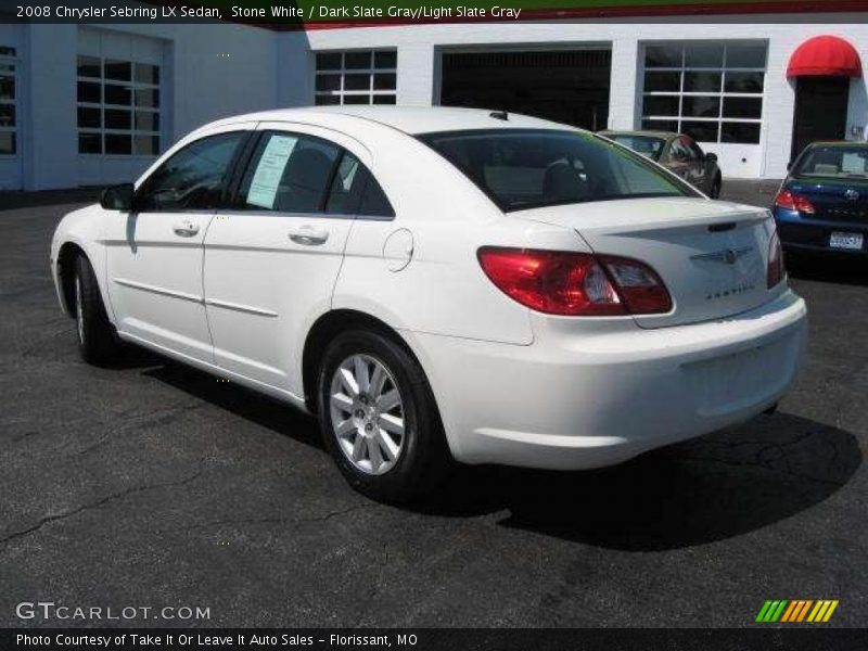 Stone White / Dark Slate Gray/Light Slate Gray 2008 Chrysler Sebring LX Sedan