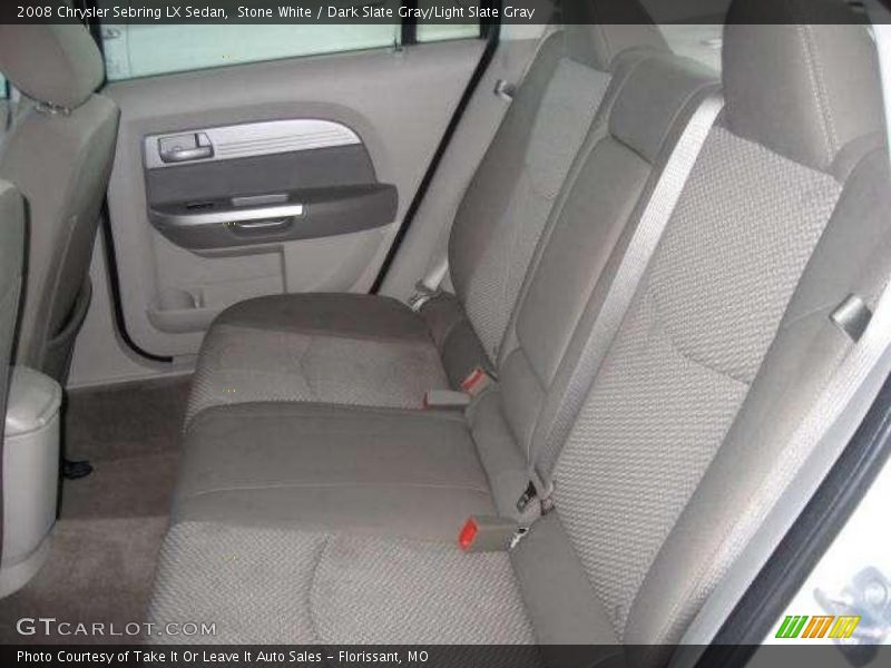 Stone White / Dark Slate Gray/Light Slate Gray 2008 Chrysler Sebring LX Sedan