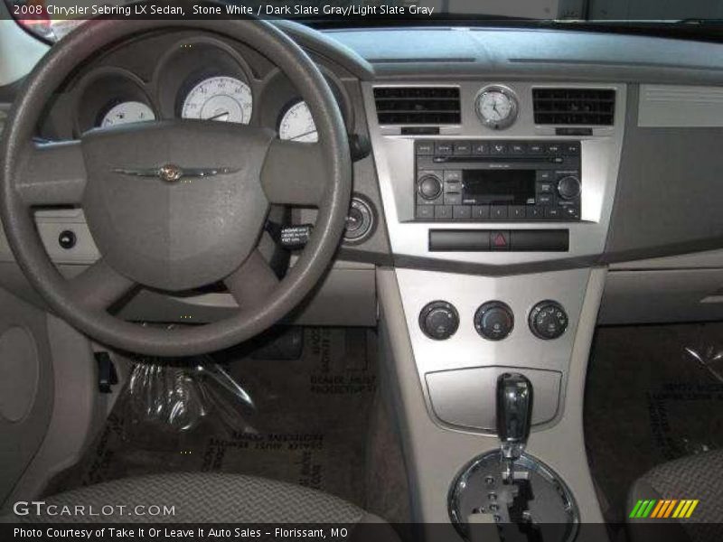 Stone White / Dark Slate Gray/Light Slate Gray 2008 Chrysler Sebring LX Sedan