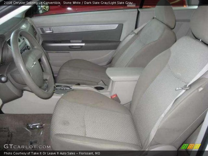 Stone White / Dark Slate Gray/Light Slate Gray 2008 Chrysler Sebring LX Convertible