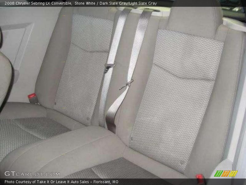 Stone White / Dark Slate Gray/Light Slate Gray 2008 Chrysler Sebring LX Convertible