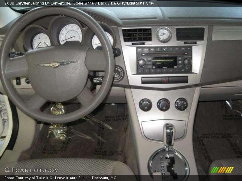 Stone White / Dark Slate Gray/Light Slate Gray 2008 Chrysler Sebring LX Convertible