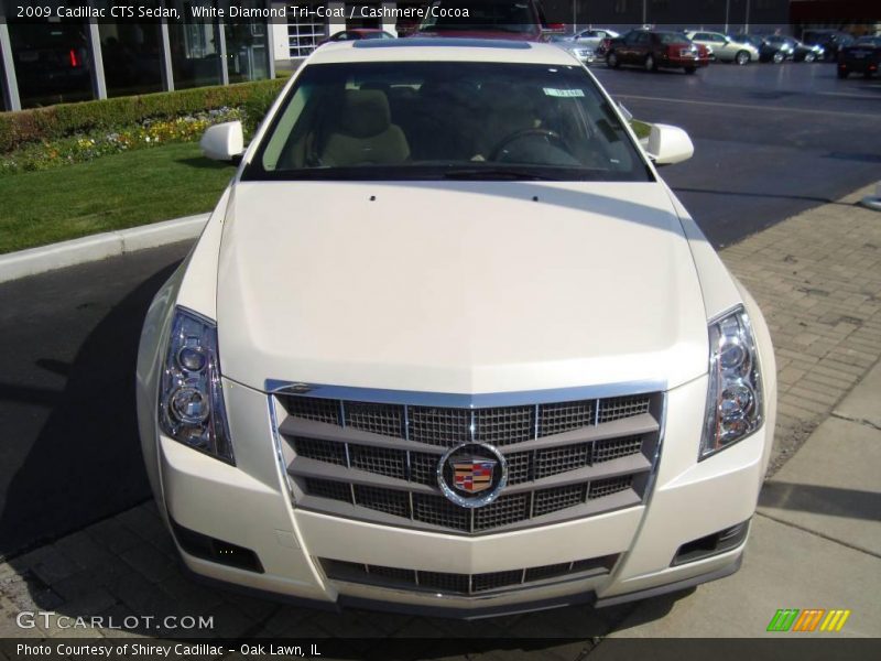 White Diamond Tri-Coat / Cashmere/Cocoa 2009 Cadillac CTS Sedan