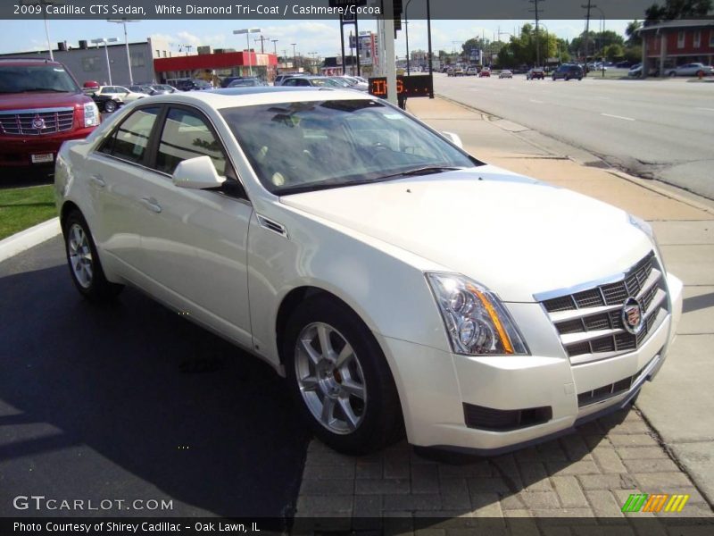 White Diamond Tri-Coat / Cashmere/Cocoa 2009 Cadillac CTS Sedan
