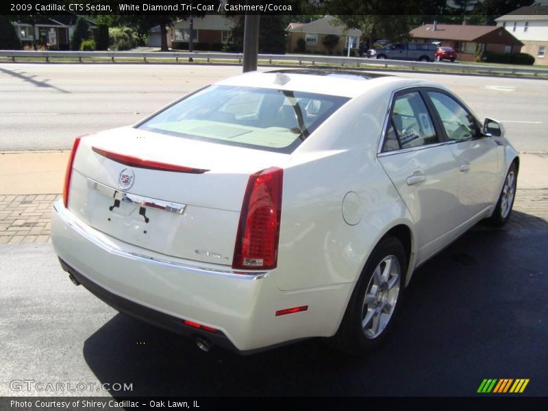 White Diamond Tri-Coat / Cashmere/Cocoa 2009 Cadillac CTS Sedan