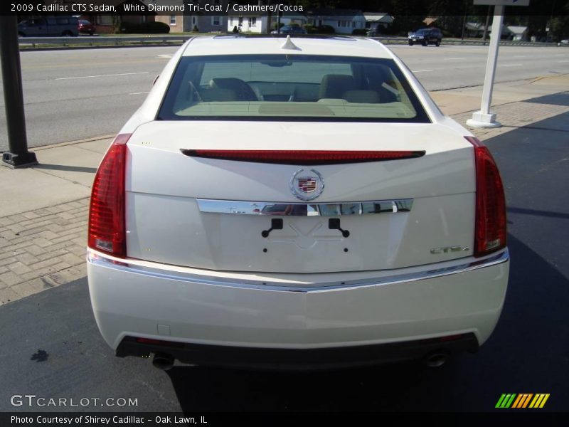 White Diamond Tri-Coat / Cashmere/Cocoa 2009 Cadillac CTS Sedan