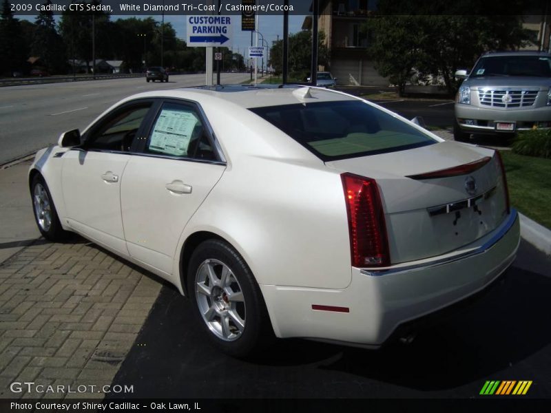 White Diamond Tri-Coat / Cashmere/Cocoa 2009 Cadillac CTS Sedan