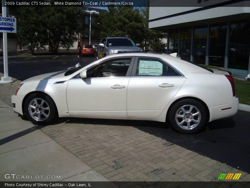 White Diamond Tri-Coat / Cashmere/Cocoa 2009 Cadillac CTS Sedan