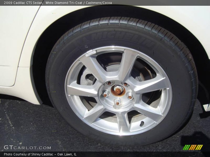 White Diamond Tri-Coat / Cashmere/Cocoa 2009 Cadillac CTS Sedan