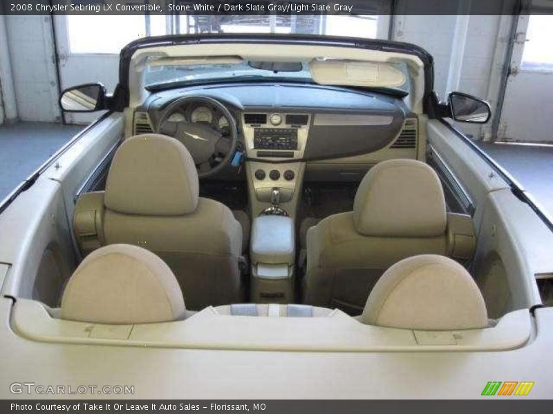 Stone White / Dark Slate Gray/Light Slate Gray 2008 Chrysler Sebring LX Convertible