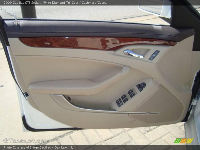 White Diamond Tri-Coat / Cashmere/Cocoa 2009 Cadillac CTS Sedan