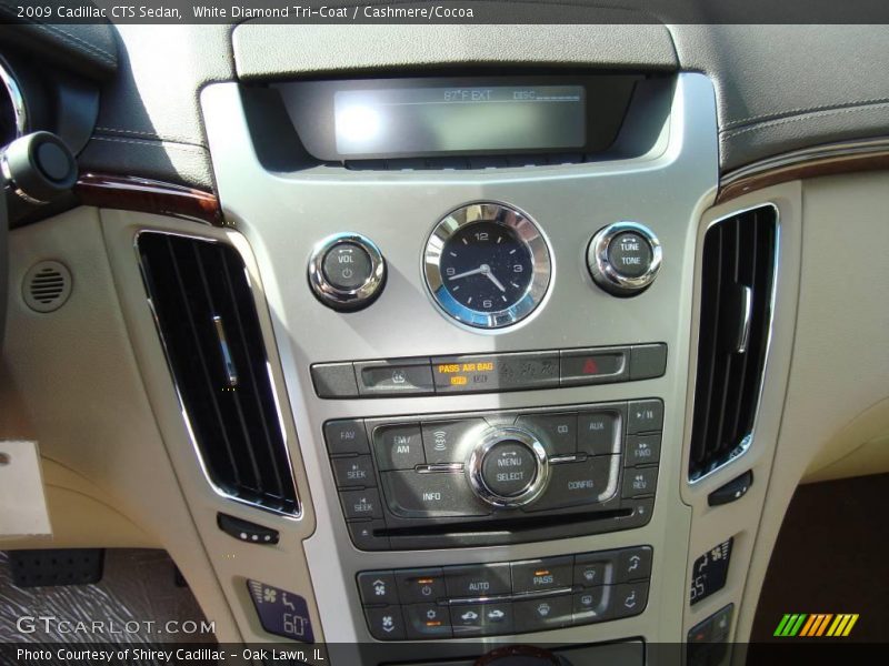 White Diamond Tri-Coat / Cashmere/Cocoa 2009 Cadillac CTS Sedan