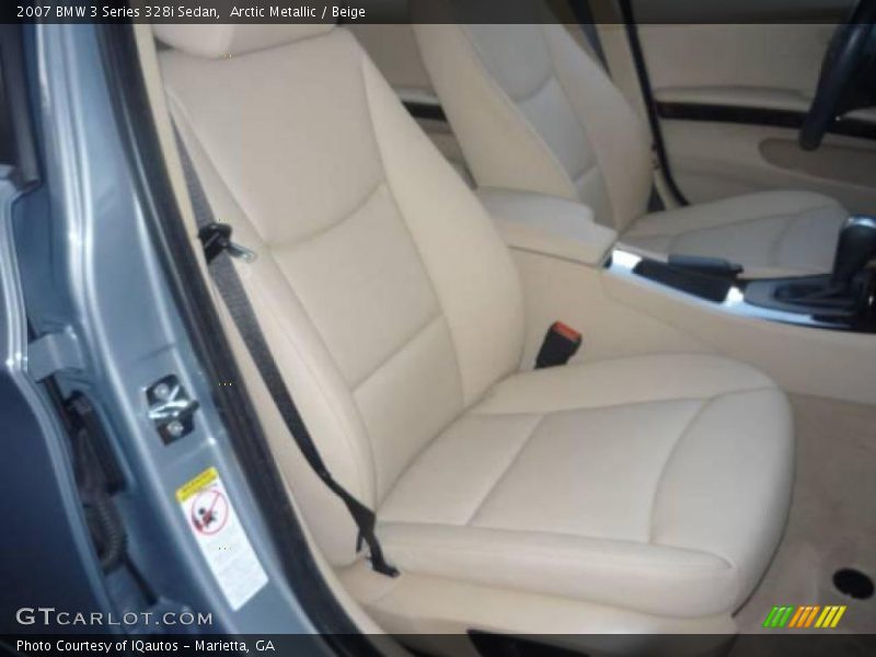 Arctic Metallic / Beige 2007 BMW 3 Series 328i Sedan