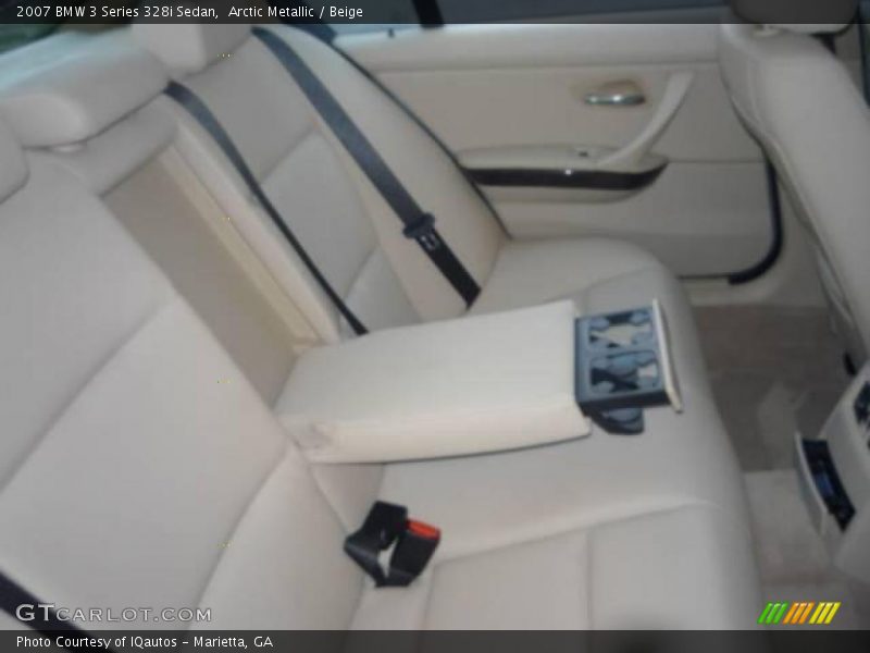 Arctic Metallic / Beige 2007 BMW 3 Series 328i Sedan