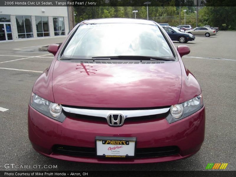 Tango Red Pearl / Ivory 2006 Honda Civic LX Sedan