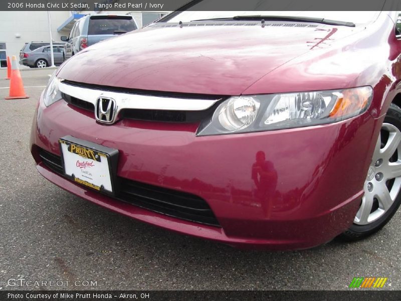 Tango Red Pearl / Ivory 2006 Honda Civic LX Sedan