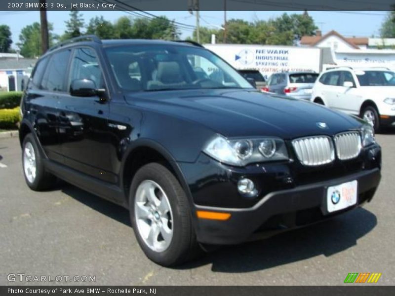 Jet Black / Grey 2007 BMW X3 3.0si