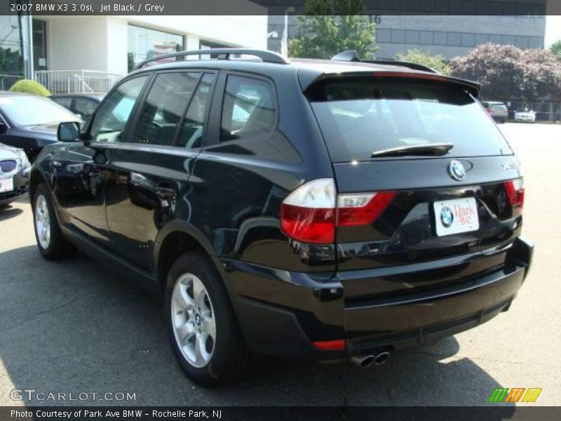 Jet Black / Grey 2007 BMW X3 3.0si