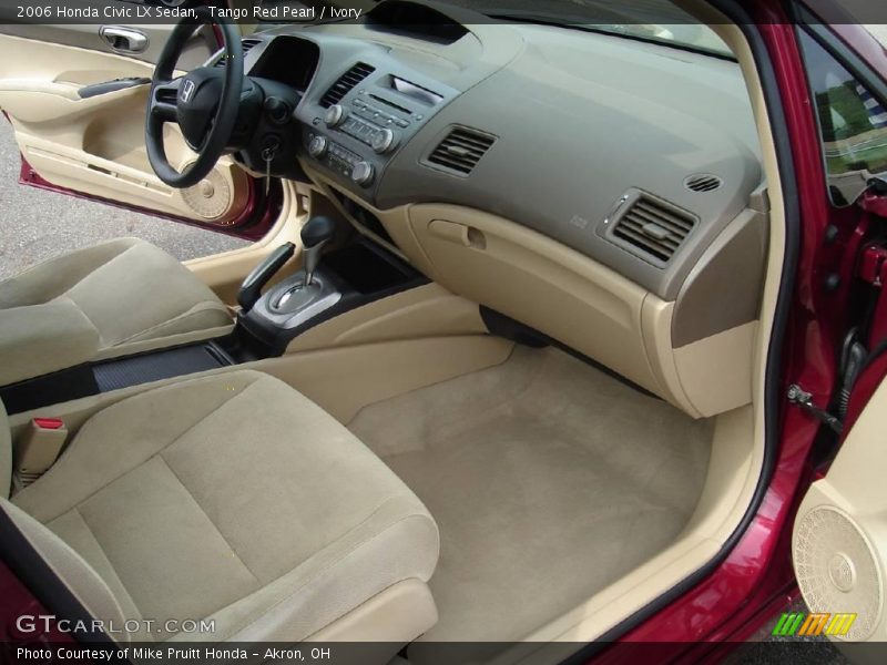 Tango Red Pearl / Ivory 2006 Honda Civic LX Sedan