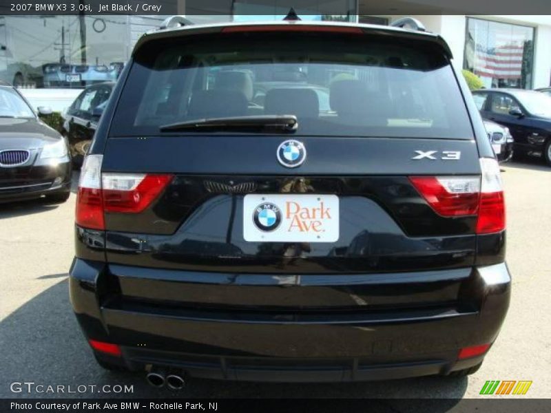 Jet Black / Grey 2007 BMW X3 3.0si