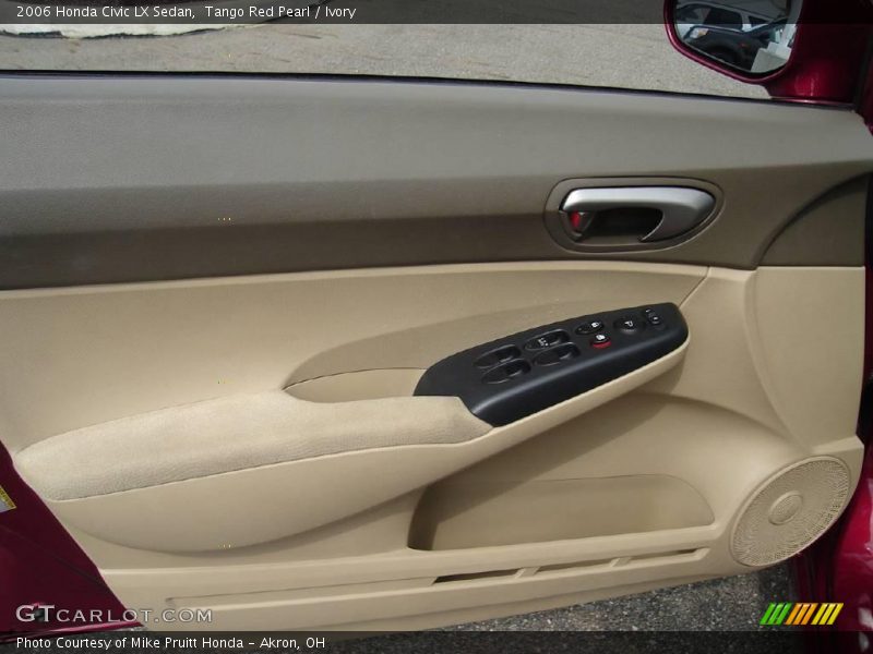 Tango Red Pearl / Ivory 2006 Honda Civic LX Sedan