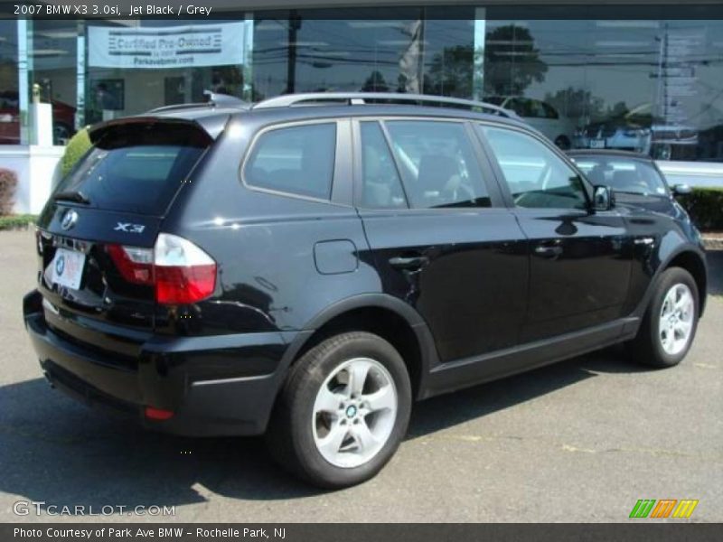 Jet Black / Grey 2007 BMW X3 3.0si
